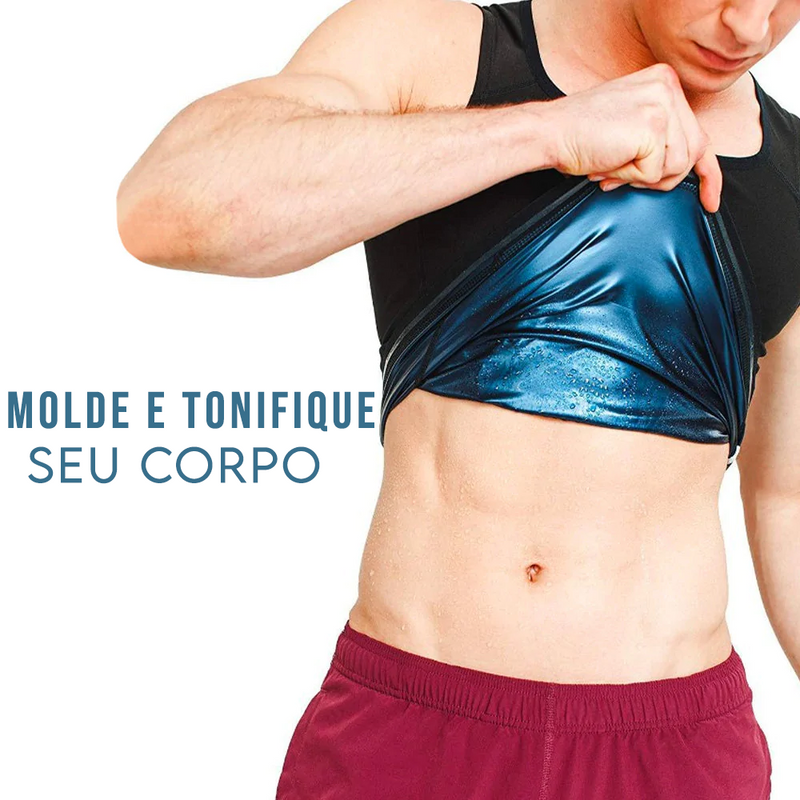 Regata Modeladora de Ultra Compressão Masculina Diminui Barriga