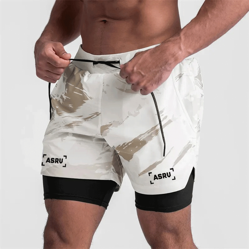 Kit Shorts Masculino DryFit de Camada Dupla de Compressão - Compre 1, Leve 3