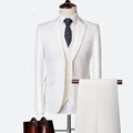 Terno Masculino Alfaiataria Slim Completo Com Colete Roupa Elegante para Homens Smoking