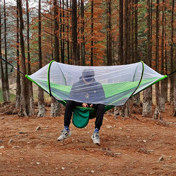 Rede Portátil COM MOSQUITEIRO Para Acampamento - RelaxNet