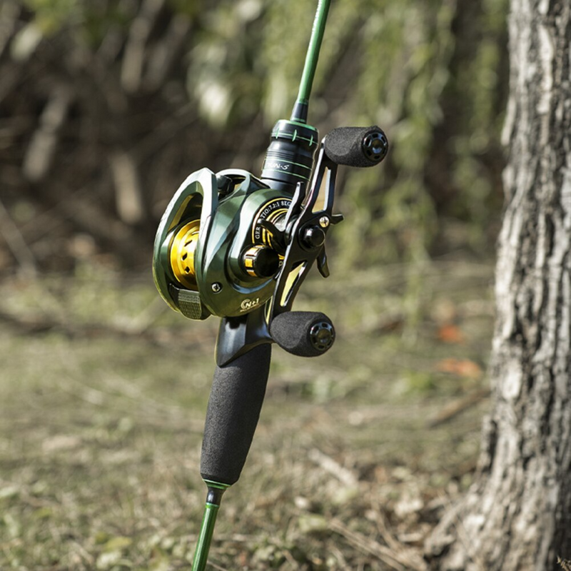 Carretilha de Pesca Anti Cabeleira 14 Rolamentos Antireverso - Pescab - Esquerda Direita