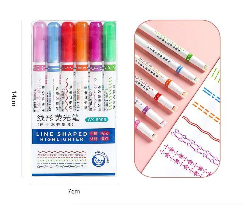 Kit de Canetas de Bordas Mágicas para Desenhos