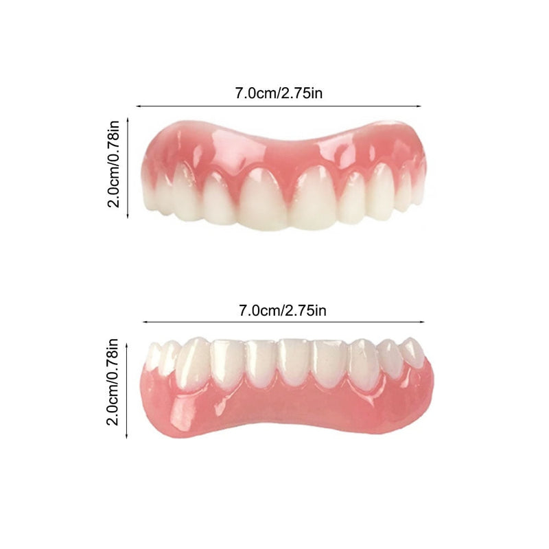 Dentadura Universal NewSmile Ajustável, Discreta e Confortável - Kit Prótese Dental Completa