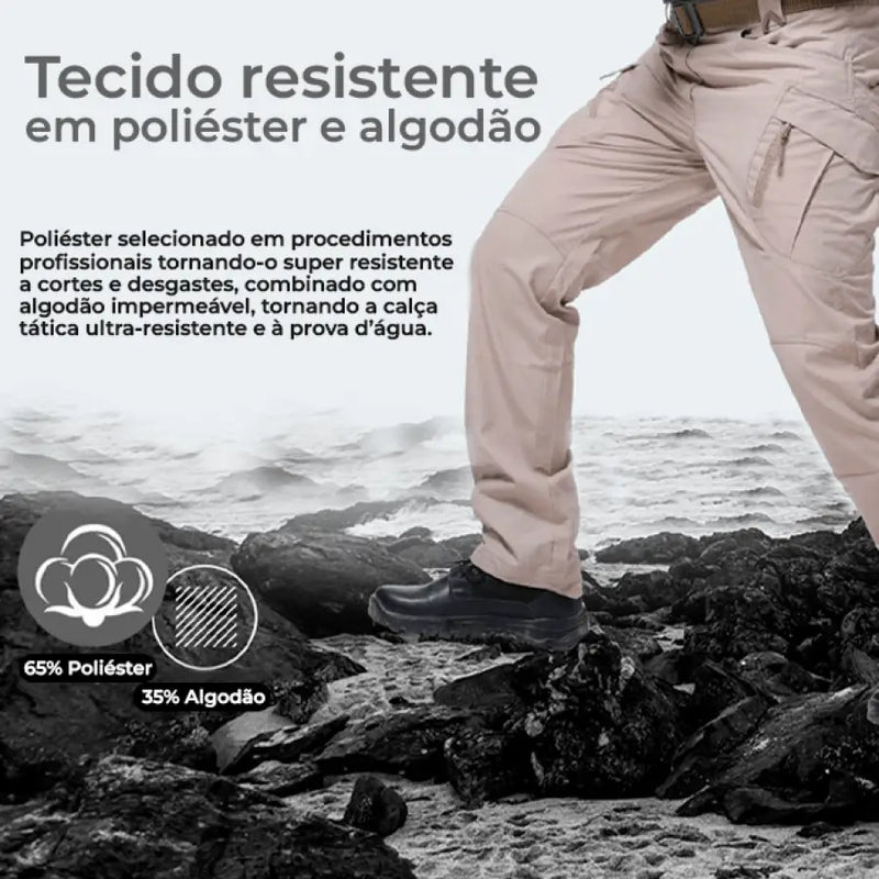 Calça Tática - Ultra Resistente e Impermeável