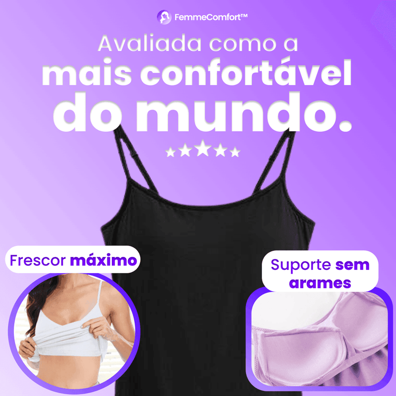 COMPRE 2 e LEVE 5 - Blusinha com Sutiã Embutido de Tecido Respirável