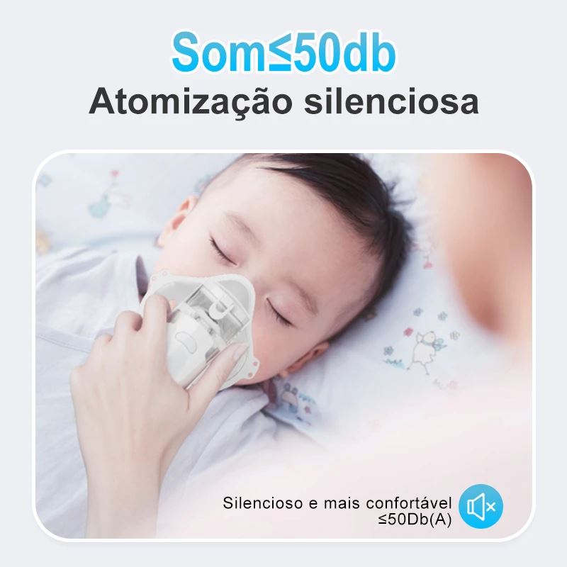 Inalador Nebulizador Portátil e Ultra Silencioso - NebulaQuiet