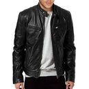 Jaqueta de Couro Vintage Premium Masculina
