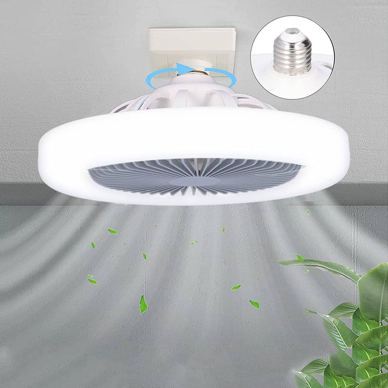 Ventilador Lâmpada Turbo Led 2 em 1 com Controle Remoto - Led Breeze