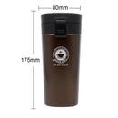 Garrafa Térmica Portátil de Café e Água 380ML em Aço Inoxidável - Divino Produto