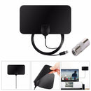 4K 25DB High Gain HD TV DTV Box Digital TV Antenna 140 Miles Booster Active Indoor Aerial HD Flat Design Fox DVB-T2 TV Antenna - Divino Produto