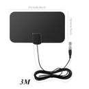 4K 25DB High Gain HD TV DTV Box Digital TV Antenna 140 Miles Booster Active Indoor Aerial HD Flat Design Fox DVB-T2 TV Antenna - Divino Produto