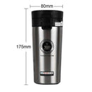 Garrafa Térmica Portátil de Café e Água 380ML em Aço Inoxidável - Divino Produto