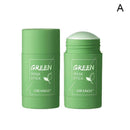 Cleansing Green Stick Green Tea Stick Mask Purifying Clay Stick Mask Oil Control Anti-acne Eggplant Skin Care Whitening - Divino Produto