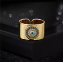 Anel Olho Grego - Golden Eye