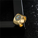 Anel Olho Grego - Golden Eye