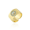 Anel Olho Grego - Golden Eye