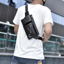 Bolsa de Cintura Masculina de Couro Luxury