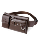 Bolsa de Cintura Masculina de Couro Luxury