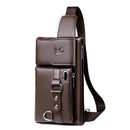 Bolsa de Cintura Masculina de Couro Luxury