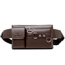 Bolsa de Cintura Masculina de Couro Luxury