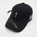 Boné Aba Curva Cross + Cordão - Show Your Faith - Divino Produto