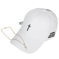 Boné Aba Curva Cross + Cordão - Show Your Faith - Divino Produto