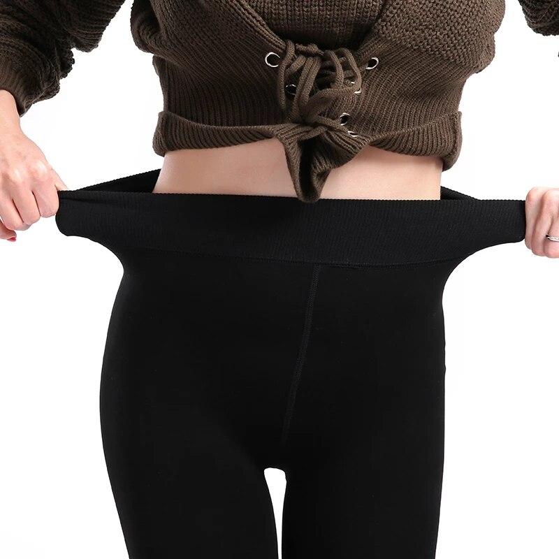 Calça Leggings Térmica de Inverno - Proteção Contra o Frio