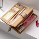 Carteira Feminina De Couro Golden Flores - Woman Style
