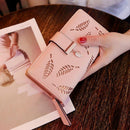 Carteira Feminina De Couro Golden Flores - Woman Style
