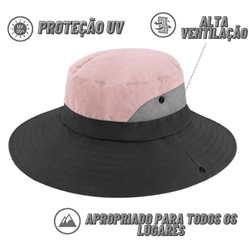 Chapéu Feminino com Proteção UV - Sun Shield