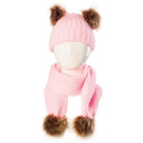 Conjunto de Touca com Pompom e Cachecol - Baby Confort