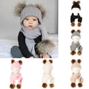 Conjunto de Touca com Pompom e Cachecol - Baby Confort