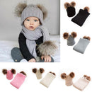 Conjunto de Touca com Pompom e Cachecol - Baby Confort
