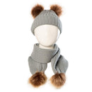 Conjunto de Touca com Pompom e Cachecol - Baby Confort