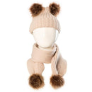 Conjunto de Touca com Pompom e Cachecol - Baby Confort