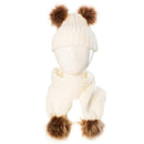 Conjunto de Touca com Pompom e Cachecol - Baby Confort