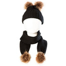 Conjunto de Touca com Pompom e Cachecol - Baby Confort