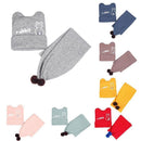 Conjunto Para Bebês Touca e Cachecol Orelhinha - Confy Baby