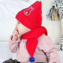 Conjunto Para Bebês Touca e Cachecol Orelhinha - Confy Baby