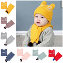Conjunto Para Bebês Touca e Cachecol Orelhinha - Confy Baby