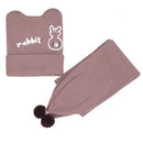 Conjunto Para Bebês Touca e Cachecol Orelhinha - Confy Baby
