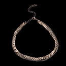 Gargantilha Estilo Ossos de Peixe - Golden Chain