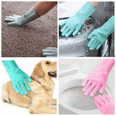 Luvas de Silicone Para Lavar Louça - Max Cleaning