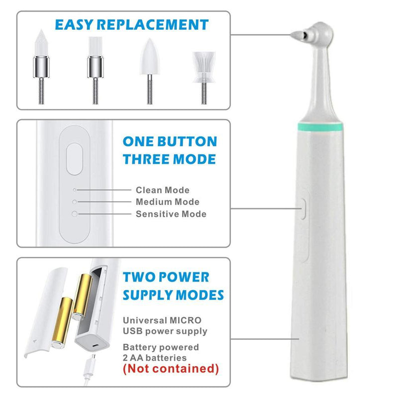 Multi Ferramenta Para Clareamento e Limpeza Dental - Eletric Tool Clean Teeth - Divino Produto