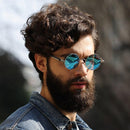 Óculos Redondo de Sol Masculino Steampunk - Polar Lens