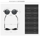 Óculos Redondo de Sol Masculino Steampunk - Polar Lens