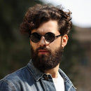 Óculos Redondo de Sol Masculino Steampunk - Polar Lens