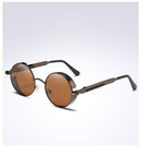 Óculos Redondo de Sol Masculino Steampunk - Polar Lens