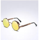 Óculos Redondo de Sol Masculino Steampunk - Polar Lens