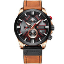 Relógio Couro Curren Masculino - Casual Style Watch